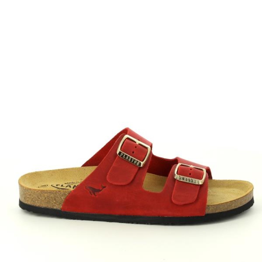 Ladies Plakton Low Heels | Plakton 180010-Of Rojo