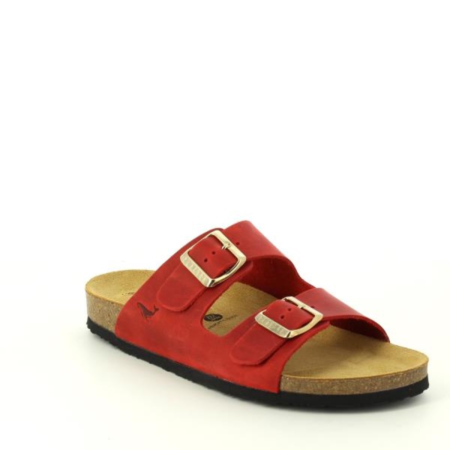 Ladies Plakton Low Heels | Plakton 180010-Of Rojo