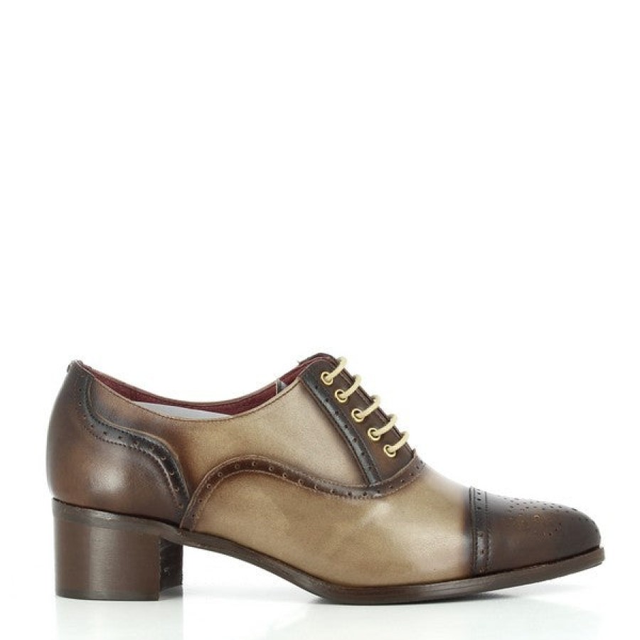 Ladies Torretti Brogues | Torretti 7954-C1 Brown-Taupe