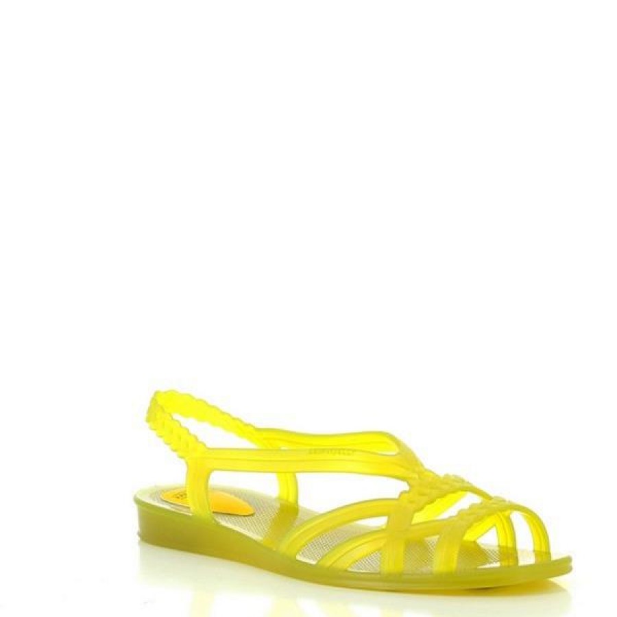 Ladies Lemon Jelly Low Heels | Lemon Jelly Mint-19 Lemon