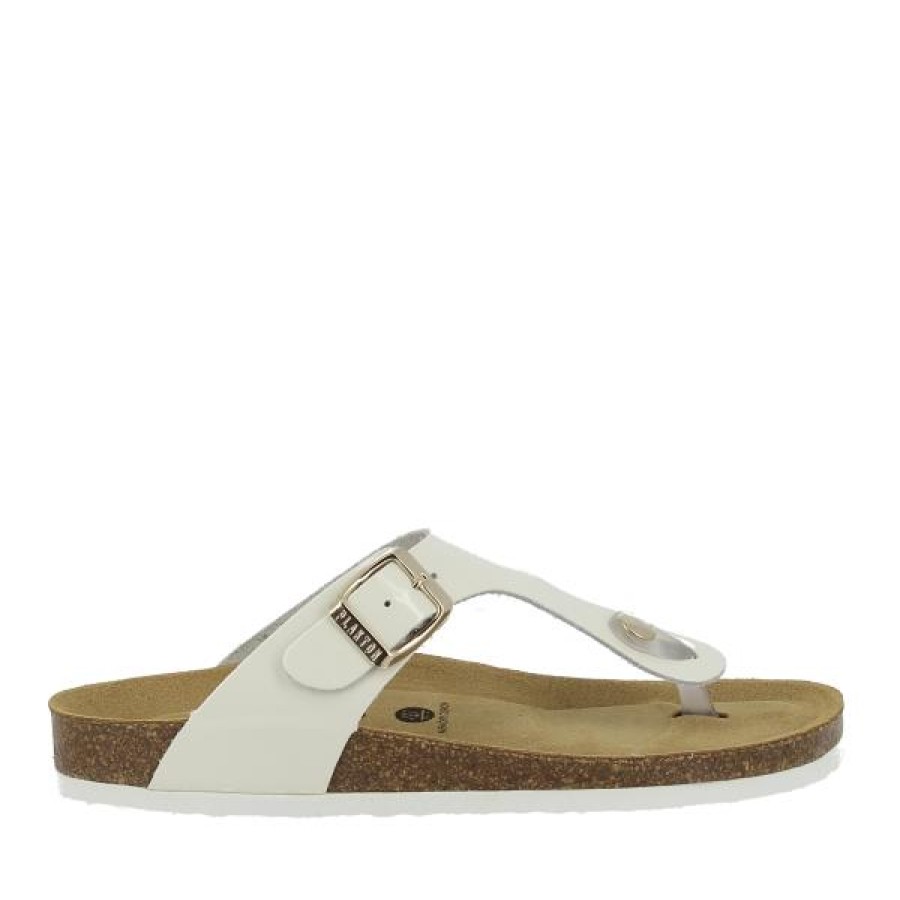 Ladies Plakton Low Heels | Plakton 181671 Blanco