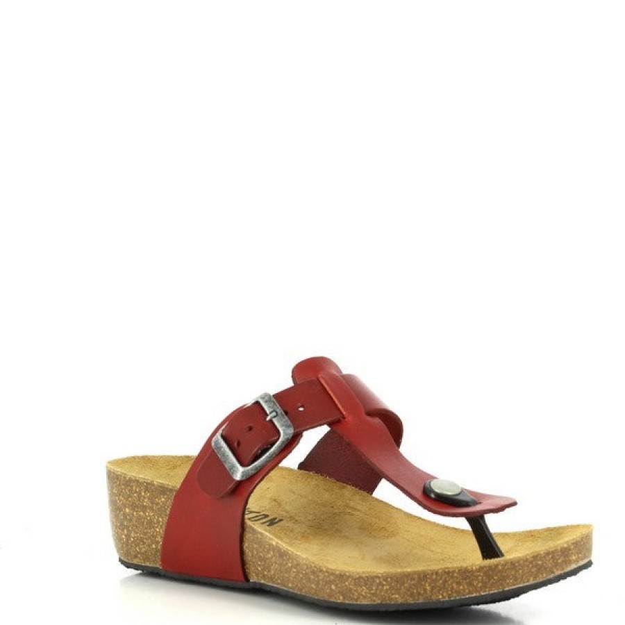 Ladies Plakton Wedges | Plakton 241665 Red