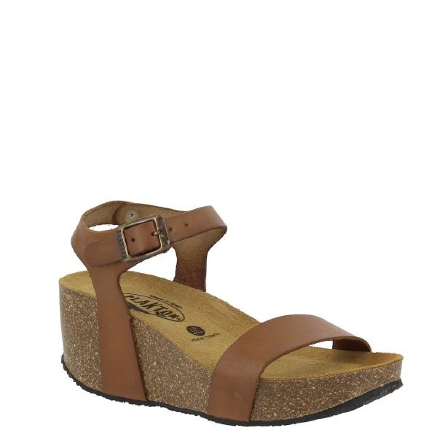 Ladies Plakton Mid Heels | Plakton 873023 Sand