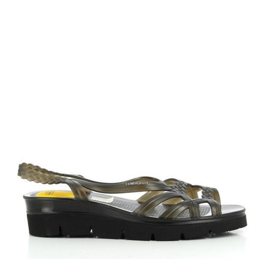 Ladies Lemon Jelly Low Heels | Lemon Jelly Miaki-01 Black