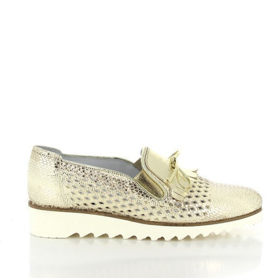 Ladies Torretti Loafers | Torretti 8029-C1 Gold