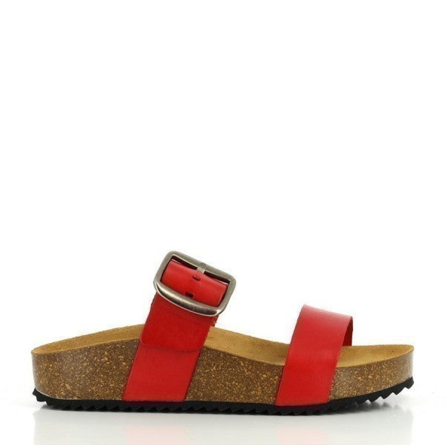 Ladies Plakton Slides | Plakton 343004 Red