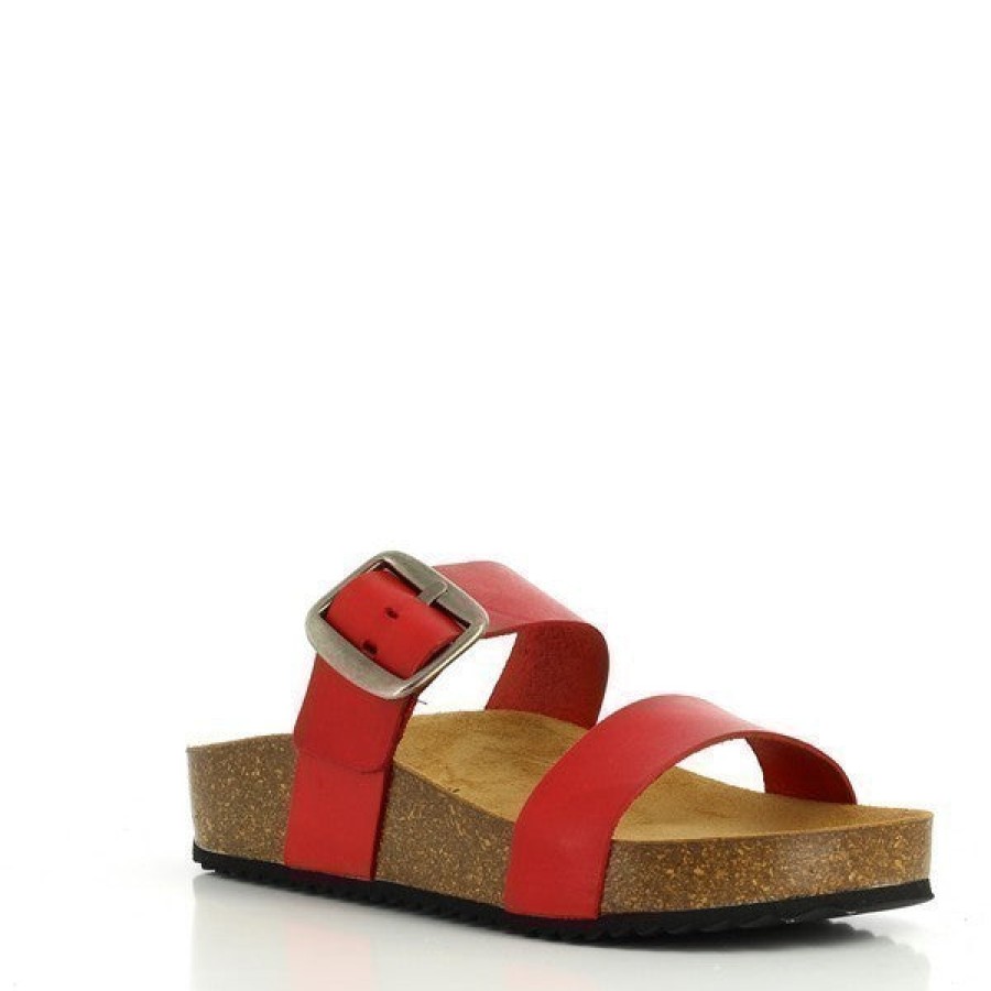 Ladies Plakton Slides | Plakton 343004 Red