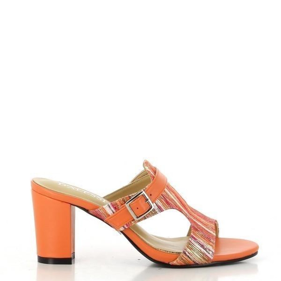 Ladies Dalessi High Heels | Dalessi Pinta Orange-Multi