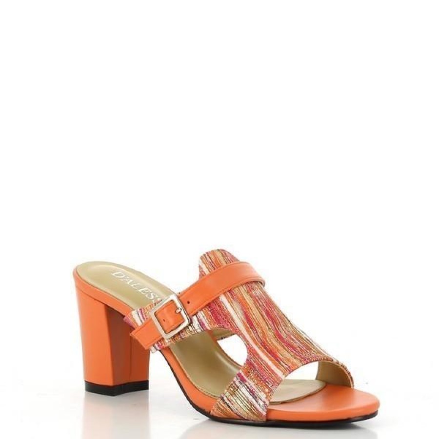 Ladies Dalessi High Heels | Dalessi Pinta Orange-Multi