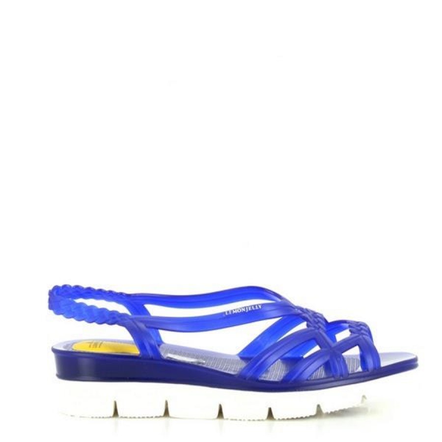 Ladies Lemon Jelly Low Heels | Lemon Jelly Miaki-02 Blue