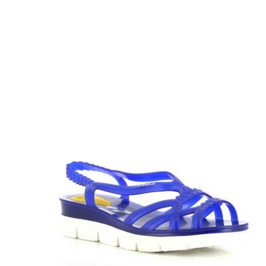 Ladies Lemon Jelly Low Heels | Lemon Jelly Miaki-02 Blue