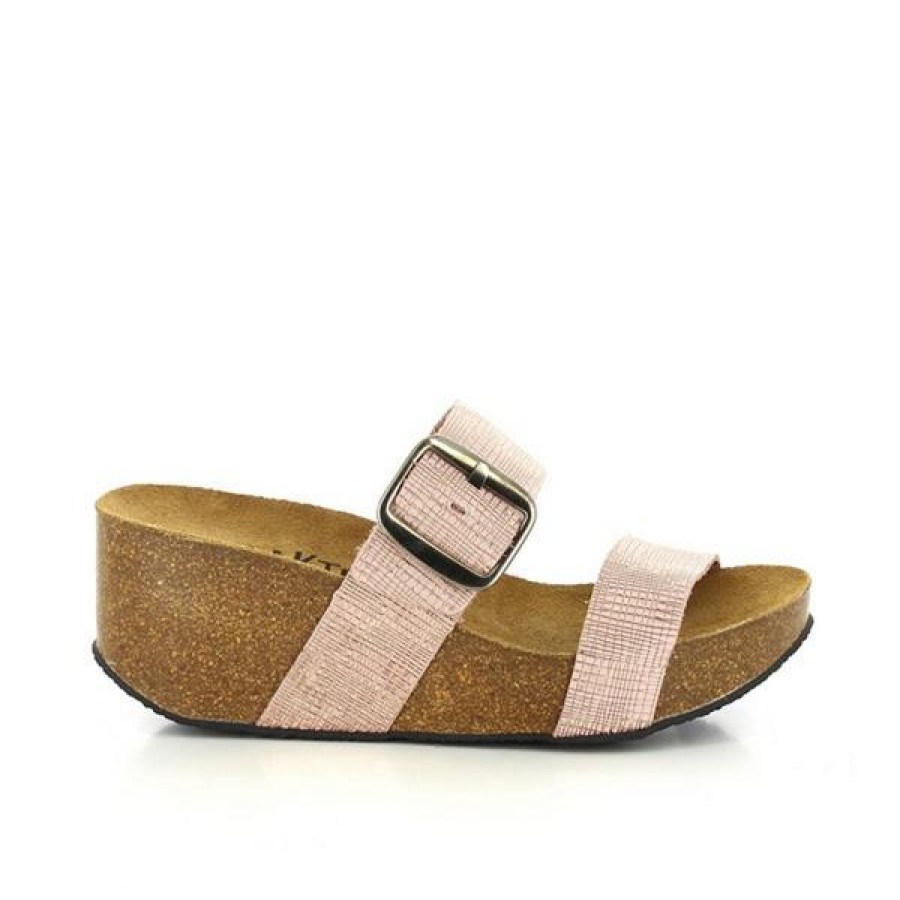 Ladies Plakton Mid Heels | Plakton 273004 Rosa