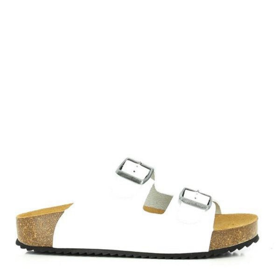 Ladies Plakton Slides | Plakton 340010 White