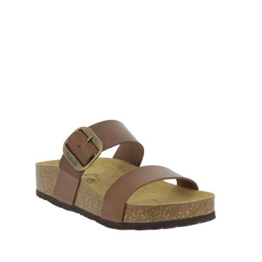 Ladies Plakton Slides | Plakton 343004 Taupe