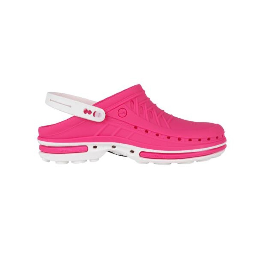 Ladies Wock Low Heels | Wock Clog-09 Fuchsia